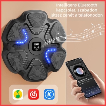 Intelligens zenélő bokszgép edző internetes ünnepi reakciófal célpont bokszcél otthoni gyerekek ritmuscél felnőttképzés
