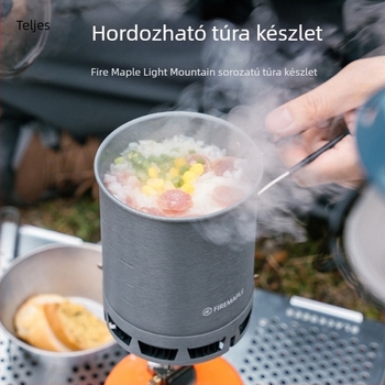 Többfunkciós Green II forró, egyfazékos kültéri edény, kempingezéshez, túrázáshoz, hegymászáshoz, főzéshez, univerzális edény
