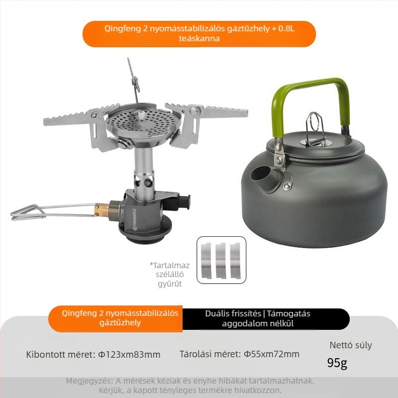 Többfunkciós Green II forró, egyfazékos kültéri edény, kempingezéshez, túrázáshoz, hegymászáshoz, főzéshez, univerzális edény