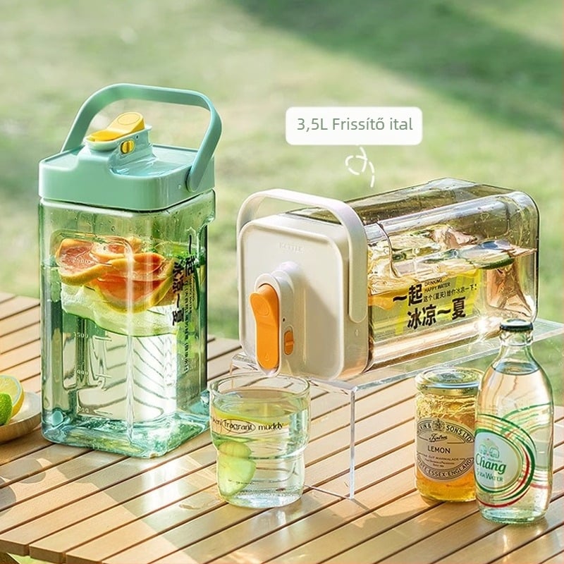 Hidegvizes vízforraló Hideg főzetes pohár Hűtőszekrény Hideg ital Gyümölcslé Gyümölcsital Hidegvizes vízforraló hordó Magas hőmérsékletnek ellenálló nagy kapacitású hidegfőző vízforraló
