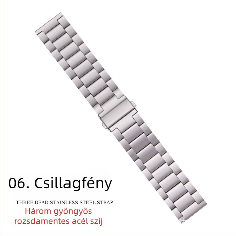 Alkalmas Apple Watch szíjhoz iWatch óraszíj háromgyöngyös rozsdamentes acél fémlemez szíj S10 Apple Watch szíj