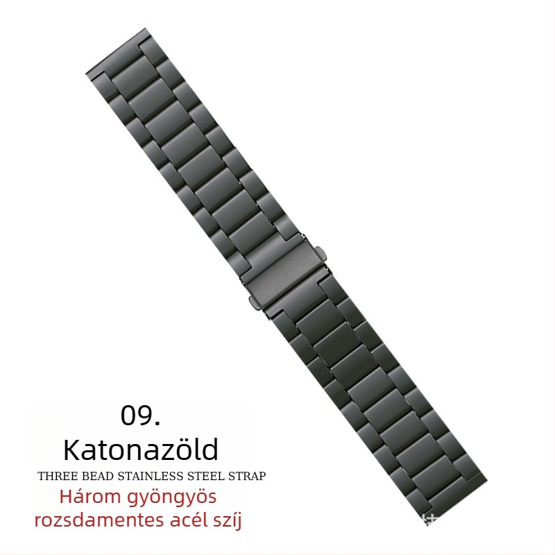 Alkalmas Apple Watch szíjhoz iWatch óraszíj háromgyöngyös rozsdamentes acél fémlemez szíj S10 Apple Watch szíj
