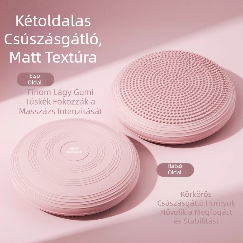 Új PVC jóga egyensúlyozó szőnyeg felfújható masszázspárna vastagított robbanásbiztos egyensúlyozó labda