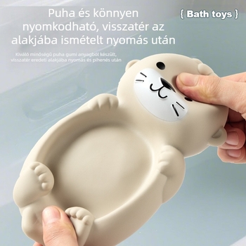 Határokon átnyúló fürdőszobai vízjáték állati vidraháló horgászat lövés lezárt úszó labda gyermek fürdőjáték