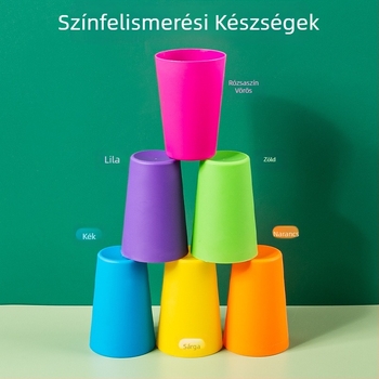 Gyermekek Versenyképes Kupa Gyorsan Rakható Kupa Óvoda Korai Nevelés Intelligencia Szín Kogníció Szülő-gyermek Interaktív Társasjáték Játékok Határokon Átnyúló