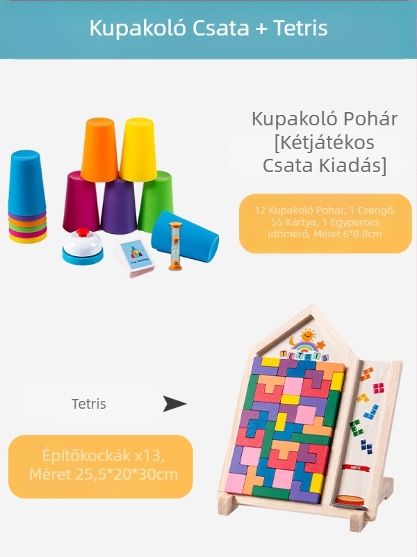 Gyermekek Versenyképes Kupa Gyorsan Rakható Kupa Óvoda Korai Nevelés Intelligencia Szín Kogníció Szülő-gyermek Interaktív Társasjáték Játékok Határokon Átnyúló