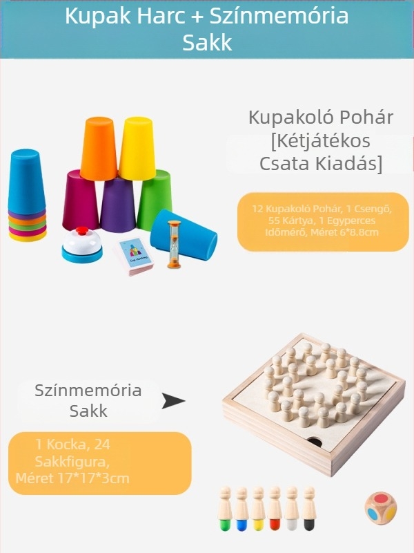 Gyermekek Versenyképes Kupa Gyorsan Rakható Kupa Óvoda Korai Nevelés Intelligencia Szín Kogníció Szülő-gyermek Interaktív Társasjáték Játékok Határokon Átnyúló