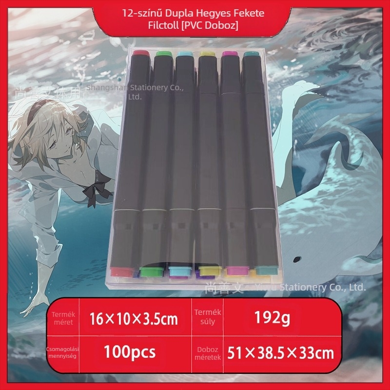 Nagykereskedelmi érintős gyermek filctoll 48 színű, dupla fejű, speciális rajzeszközökkel ellátott színes toll gyártók közvetlen szállítása