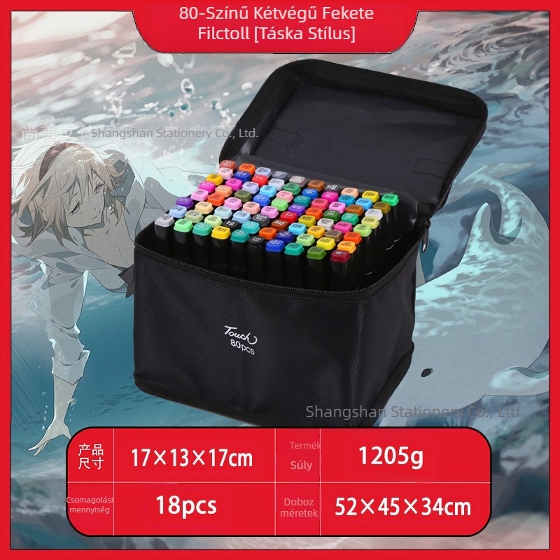 Nagykereskedelmi érintős gyermek filctoll 48 színű, dupla fejű, speciális rajzeszközökkel ellátott színes toll gyártók közvetlen szállítása