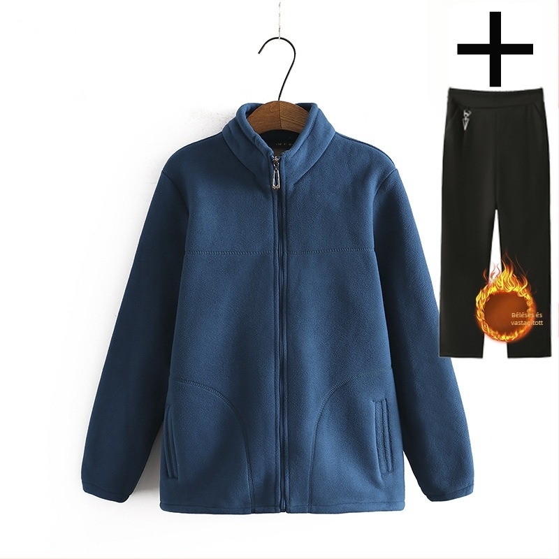 Anyai polárkabát Tavaszi ruhák Téli ruhák Gyapjúbéléssel ellátott női ruhák Középkorúak és idősek polárruhái Nagymama ruhái Tavaszi és őszi ruhák