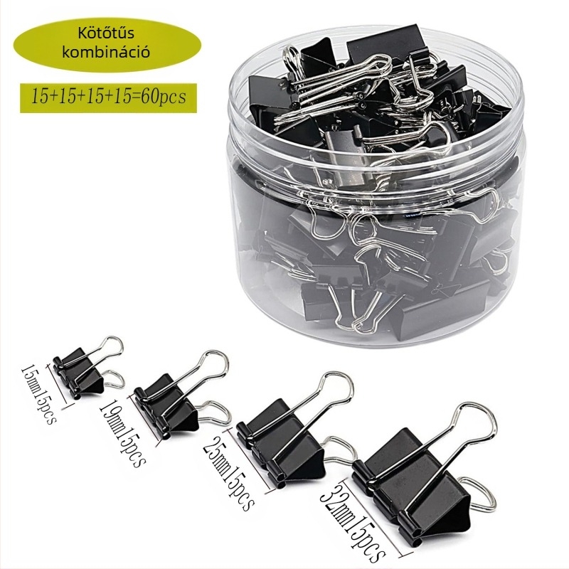 Határokon átnyúló, forró eladású kombinált öltöny, írószer, színes, hosszú farokcsipesz, fekete fecskefarkú csipesz, fémkötésű jegycsipesz, teszt gemkapocs