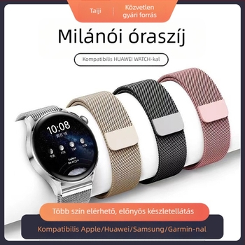 Milanese mágneses GT6 rozsdamentes acél óraszíj 22 mm, Huawei Watch54 Samsung Xiaomi S4 Garmin készülékhez