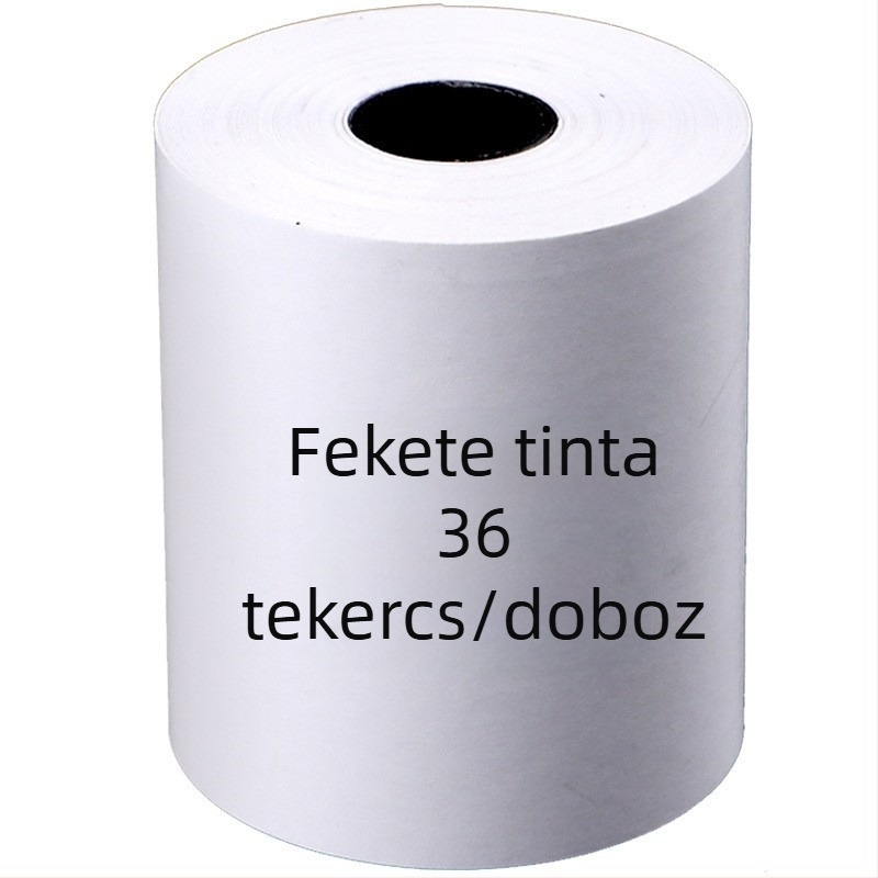Termikus pénztárgéppapír 5730-5740-5750 szupermarketi nyugta 8060 nyomtatópapír konyhai sorhoz kis fekete tubus nagykereskedelem