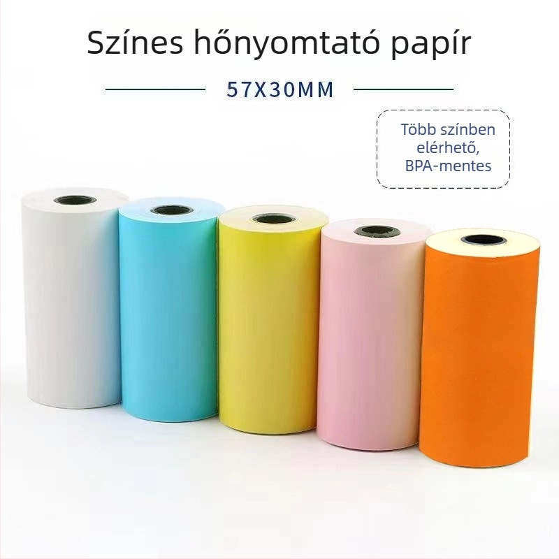 Termikus pénztárgéppapír 5730-5740-5750 szupermarketi nyugta 8060 nyomtatópapír konyhai sorhoz kis fekete tubus nagykereskedelem