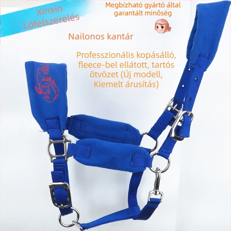 Kantártartó hám, teljes csikorgásgátló ketrec szett, lovas kellékek, póni méretű csaptelep, professzionális csikorgásgátló kantár