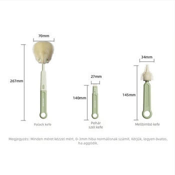 Szilikon mellbimbó tisztító kefe újszülött baba mellbimbójához kis kefe cumisüveg tisztító kefe öltönyhöz