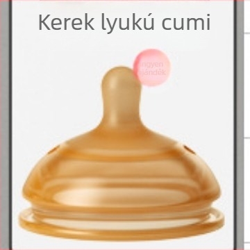 Szilikon cumisüveg újszülötteknek, 6 hónapos kortól, ív alakú cumi anyatejjel