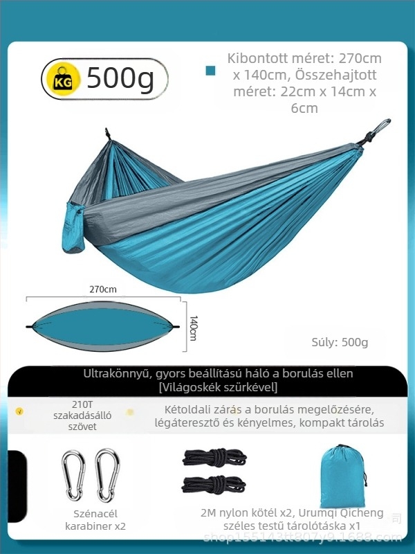 Kültéri függőágy szúnyogháló gézhuzat titkosított vastagított szúnyogriasztó háló gézhuzat levehető levehető függőágy szúnyogháló