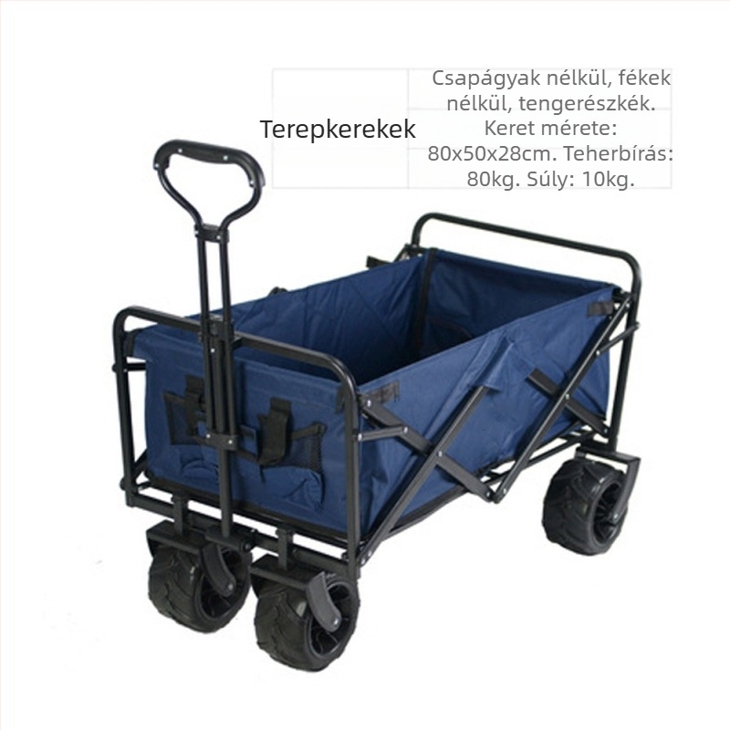 Külkereskedelmi határokon átnyúló kültéri összecsukható autó négykerekű kocsi szerszámkocsi bevásárlókocsi lakókocsi