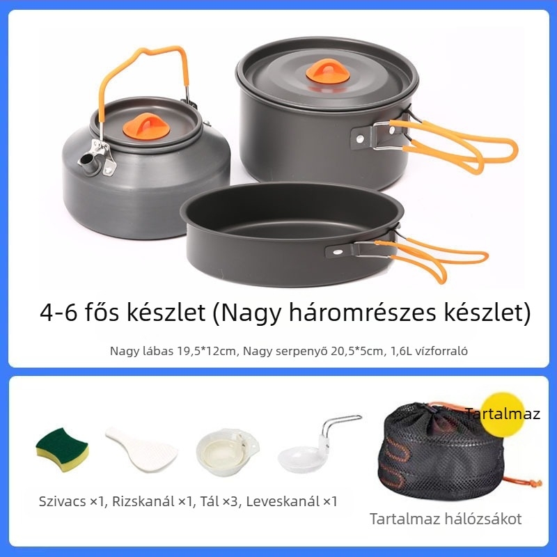 Kempingedények, vízforralók, hordozható kempingedények, edénykészletek, serpenyők, főzőedény-felszerelések határokon átnyúló értékesítése