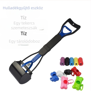Spot nagykereskedelmi kisállat WC-felszedő kutya szemeteszsák tároló doboz szett közepes és nagy kutyáknak hosszú fogantyús székletcsipesz