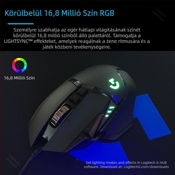 Logitech G502HERO vezetékes játék egér Master SE elektromos verseny mechanikus ellensúly evés csirke cf makró programozás kicsomagolás