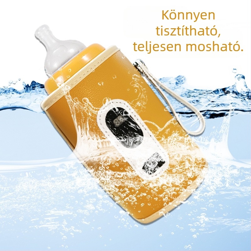 Cumisüveg termoszkészlet gyerekeknek univerzális kültéri hordozható termosztatikus tejmelegítő USB baba otthoni fűtőkészlet határokon átnyúló