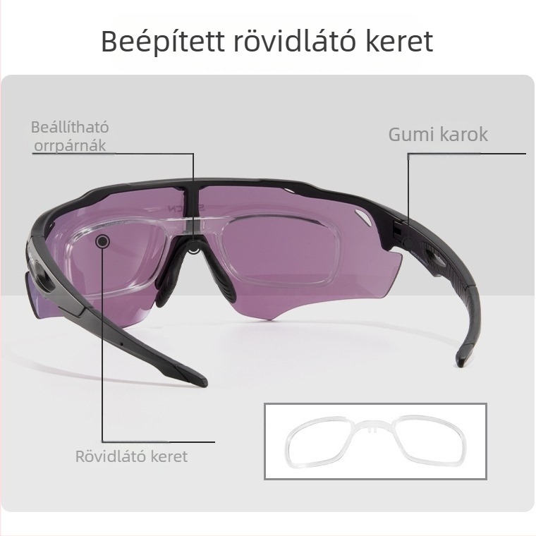 SCVCN teljes bevonatú HD kültéri kerékpáros szemüveg keretcsere kerékpáros hegymászó sportszemüveg szemvédelem