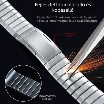 Alkalmas Huawei Gt5/Pro Watch titánötvözet tiszta titán szíjhoz Gt4/Watch5/4/6 üzleti stílusú óraszíjhoz