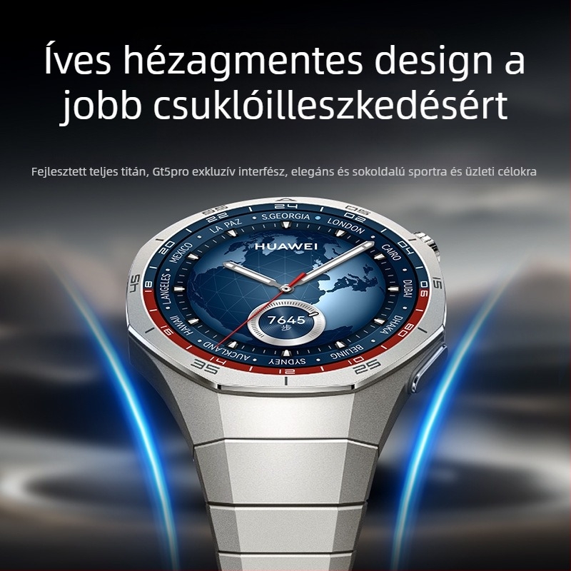 Alkalmas Huawei Gt5/Pro Watch titánötvözet tiszta titán szíjhoz Gt4/Watch5/4/6 üzleti stílusú óraszíjhoz