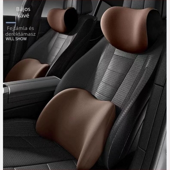 Nyári lélegző velúr autós fejtámla memóriahabos nyakpárna ágyéki háttámla négy évszak derékpárna üléspárna nyomtatott logóval