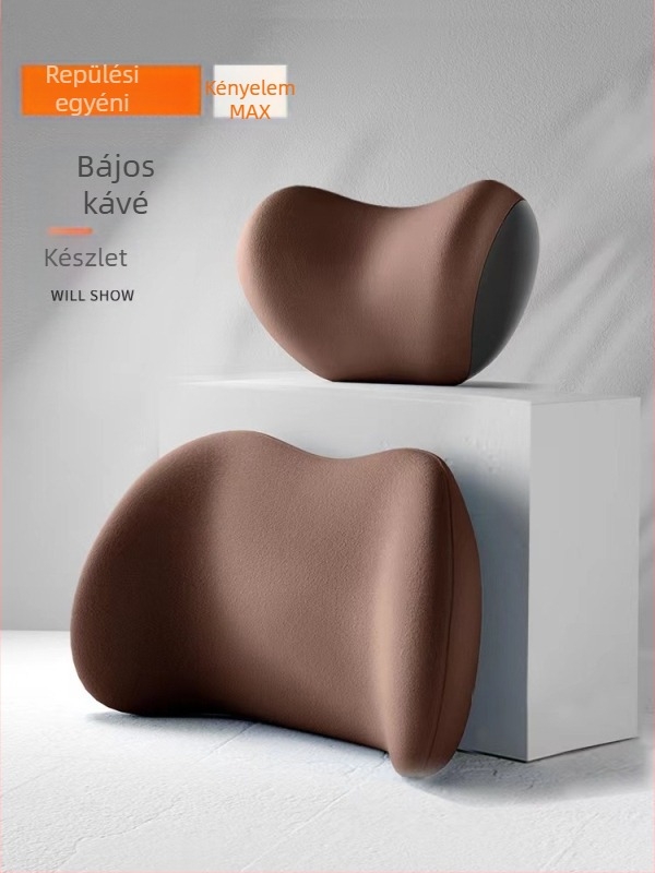 Nyári lélegző velúr autós fejtámla memóriahabos nyakpárna ágyéki háttámla négy évszak derékpárna üléspárna nyomtatott logóval