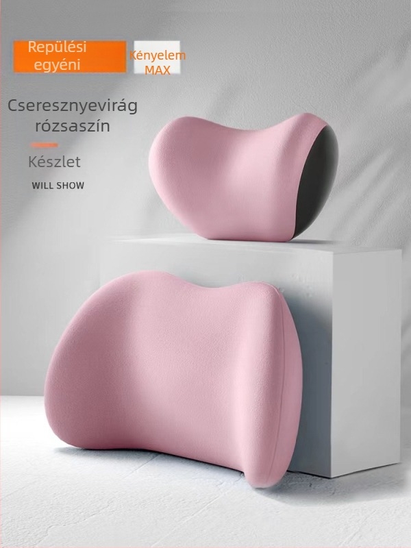 Nyári lélegző velúr autós fejtámla memóriahabos nyakpárna ágyéki háttámla négy évszak derékpárna üléspárna nyomtatott logóval