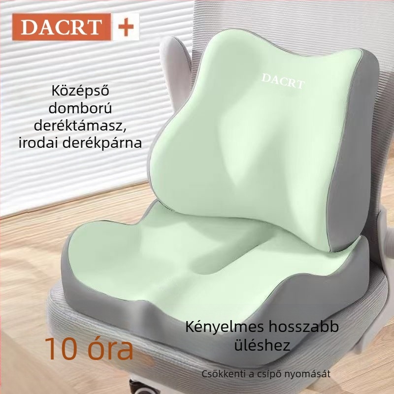 Párna Irodai derék Ülőeszközhöz Memóriahabos diákpárna Integrált lélegző zsírpárna Ülésszékpárna