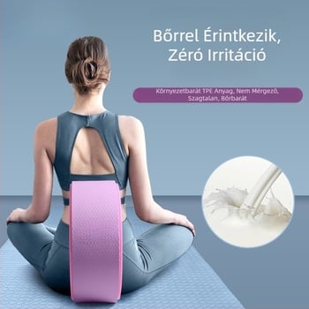 Jóga kerék nyitott hátú kezdő háthajlító segédeszköz kellékek vékony váll vékony hát anyag Pilate gyűrű gördülő hátkerék