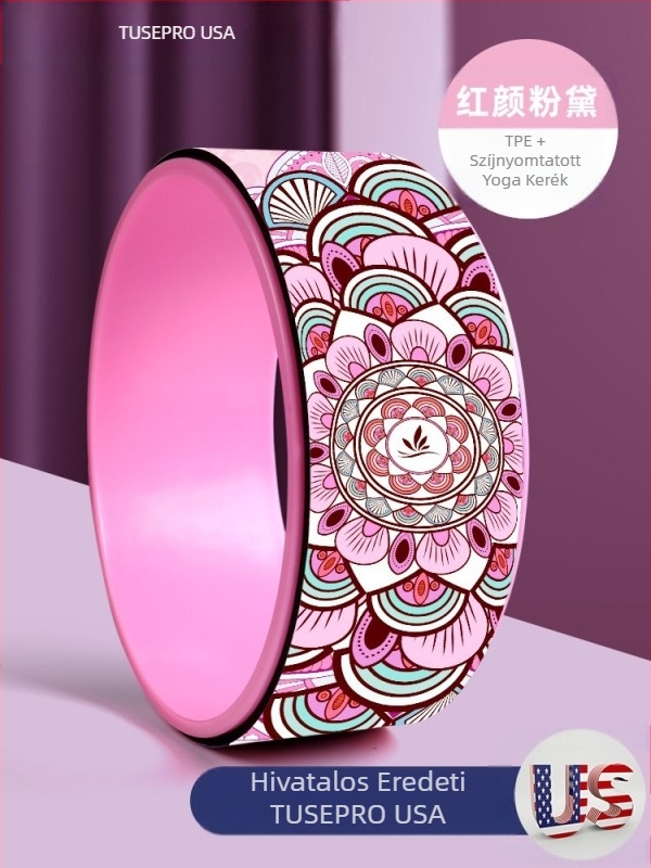 Jóga kerék nyitott hátú kezdő háthajlító segédeszköz kellékek vékony váll vékony hát anyag Pilate gyűrű gördülő hátkerék