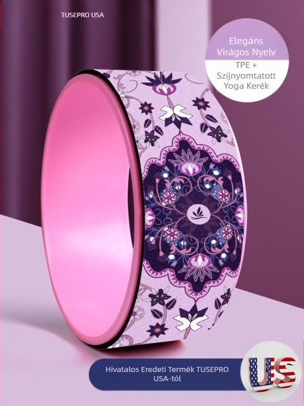 Jóga kerék nyitott hátú kezdő háthajlító segédeszköz kellékek vékony váll vékony hát anyag Pilate gyűrű gördülő hátkerék