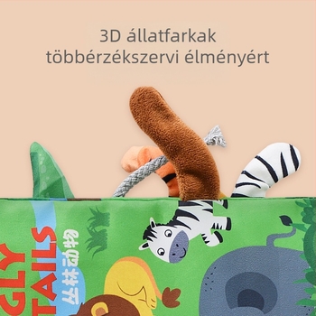 Határokon átnyúló gyermek farokszövet könyv oktató játékkönyv nem tud elszakadni baba szövet könyvgyűrű papír felvilágosodás könyv korai nevelési játékok