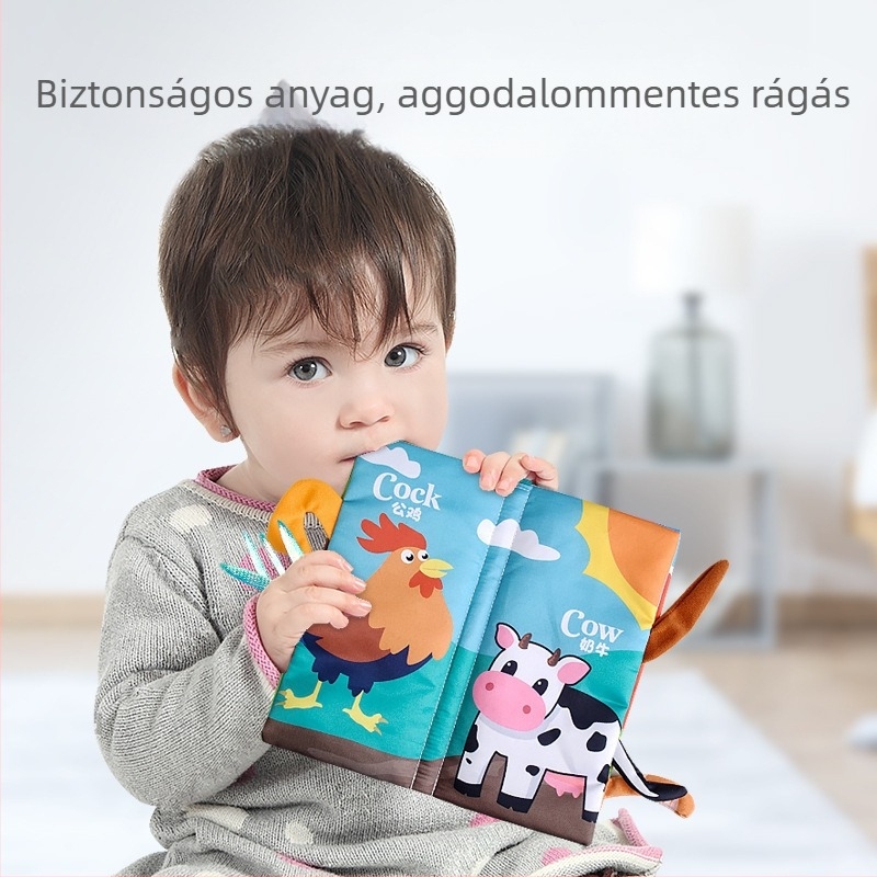 Határokon átnyúló gyermek farokszövet könyv oktató játékkönyv nem tud elszakadni baba szövet könyvgyűrű papír felvilágosodás könyv korai nevelési játékok