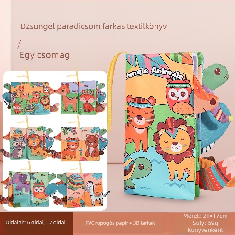 Határokon átnyúló gyermek farokszövet könyv oktató játékkönyv nem tud elszakadni baba szövet könyvgyűrű papír felvilágosodás könyv korai nevelési játékok