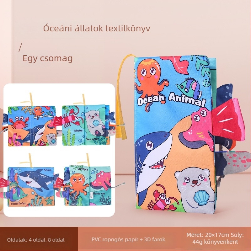 Határokon átnyúló gyermek farokszövet könyv oktató játékkönyv nem tud elszakadni baba szövet könyvgyűrű papír felvilágosodás könyv korai nevelési játékok
