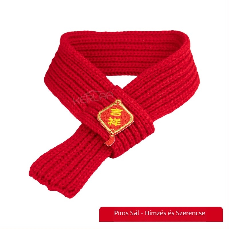 Kisállat újévi gyapjú kutya macska sál ünnepi karácsonyi ruha téli meleg kiskutya születésnapi kisállat sál