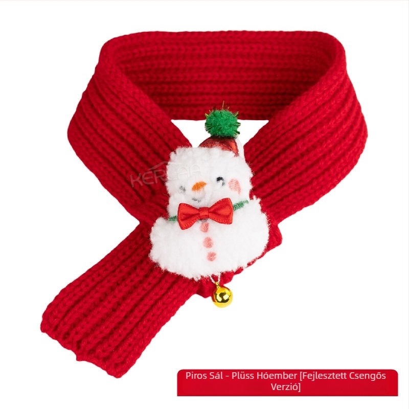 Kisállat újévi gyapjú kutya macska sál ünnepi karácsonyi ruha téli meleg kiskutya születésnapi kisállat sál