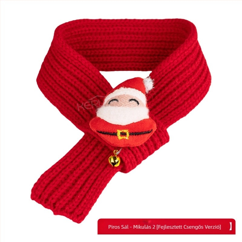 Kisállat újévi gyapjú kutya macska sál ünnepi karácsonyi ruha téli meleg kiskutya születésnapi kisállat sál