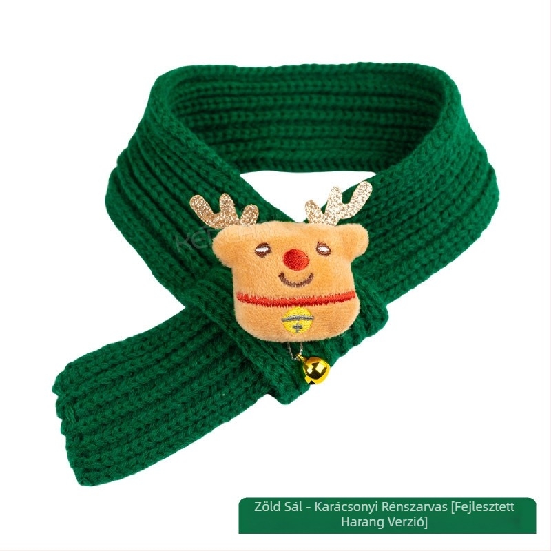 Kisállat újévi gyapjú kutya macska sál ünnepi karácsonyi ruha téli meleg kiskutya születésnapi kisállat sál