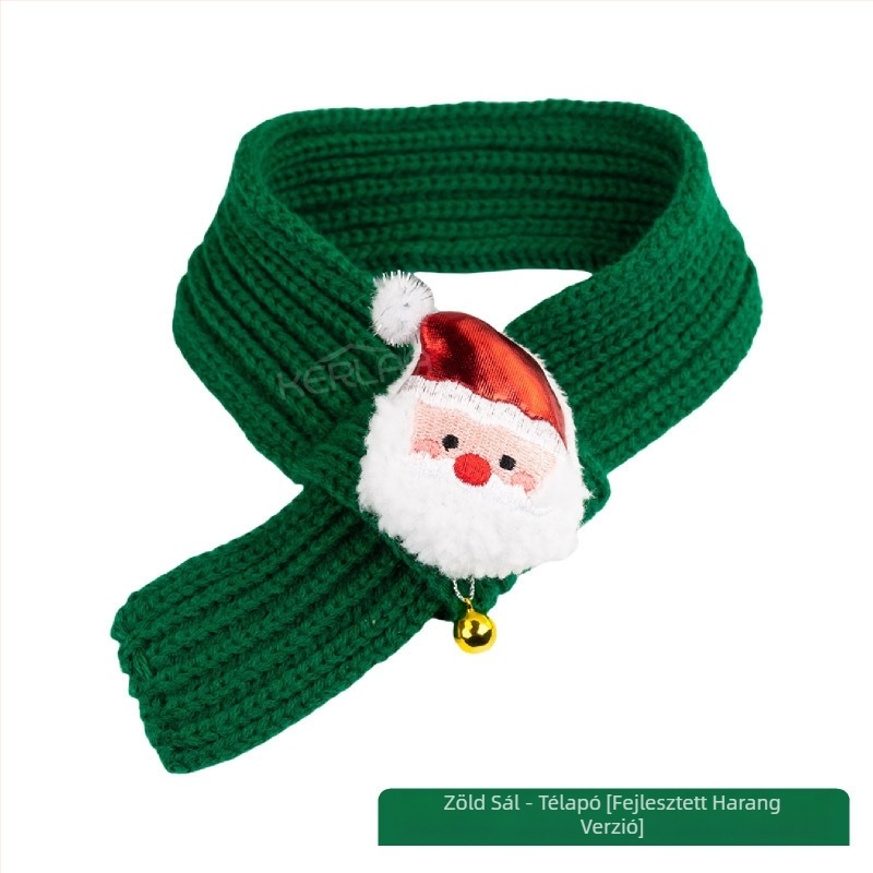 Kisállat újévi gyapjú kutya macska sál ünnepi karácsonyi ruha téli meleg kiskutya születésnapi kisállat sál