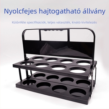 Raktáron lévő nagy lyukú, nyolclyukú, összecsukható bortartó, nyolcfejű, összecsukható sörtartó, hordozható italtartó, sport kulacstartó