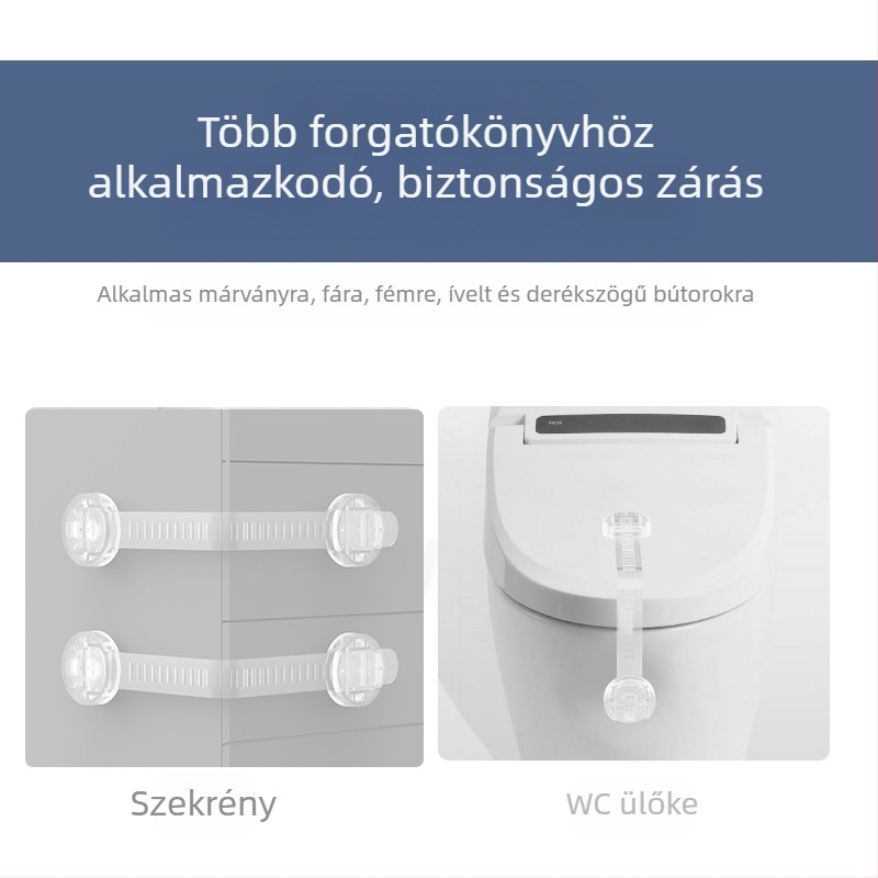 Fiókzár gyerekzár hűtőszekrény zár csat szúnyogháló ablakrögzítés ajtógátló baba tolóajtó tolóajtó tolóajtó csat