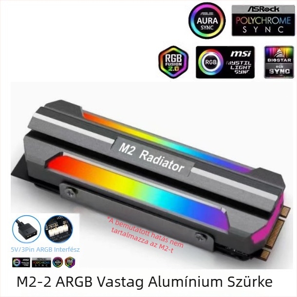 Qiao Sibo M.2-3 szilárdtestalapú meghajtó radiátor M2 hővezető lemez SSD2280 Armor nvme hűtőborda PS5