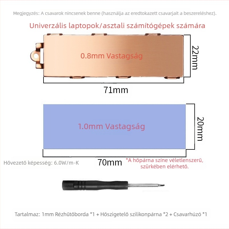 Qiao Sibo M.2-3 szilárdtestalapú meghajtó radiátor M2 hővezető lemez SSD2280 Armor nvme hűtőborda PS5